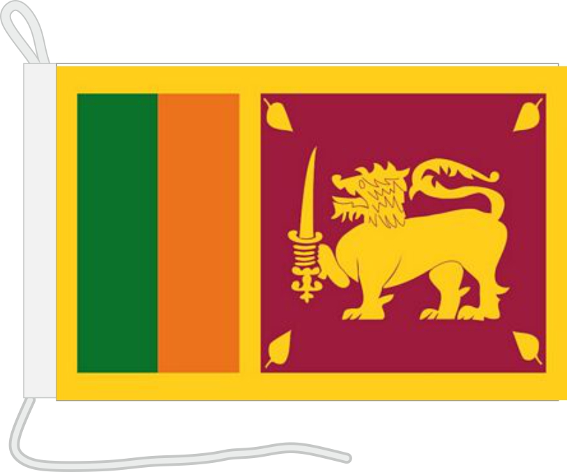 Fahne Sri Lanka Querformat 90 x 150 cm Hiss Flagge Nationalflagge