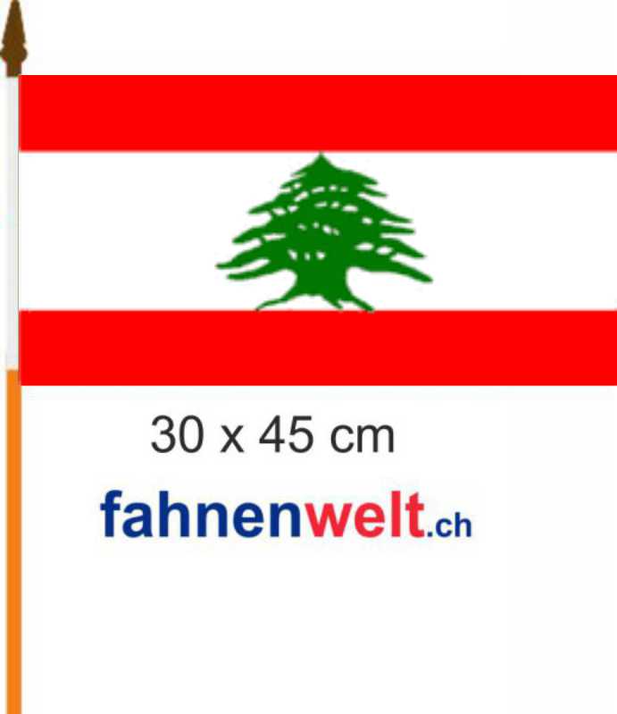 Fahne Flagge Libanon 30 x 45 cm 