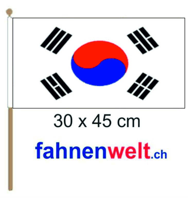 Fahnen Flagge Südkorea Bootsfahne Tischwimpel 30 x 40 cm 