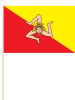 Sizilien Fahne / Flagge am Stab | 30 x 45 cm
