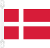 Dänemark Hissfahne gedruckt im Querformat | 30 x 45 cm