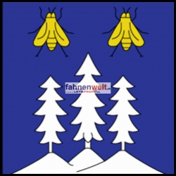 Fahne Gemeinde 1059 Peney-le-Jorat Ehemalige Gemeinde (VD) | 30 x 30 cm und Grösser