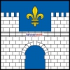 Fahne Gemeinde 1288 Aire-la-Ville (GE) | 30 x 30 cm und Grösser