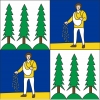 Fahne Gemeinde 1874 Champéry (VS) | 30 x 30 cm und Grösser