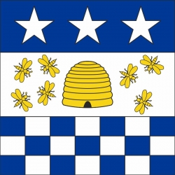 Fahne Gemeinde 2300 La Chaux-de-Fonds (NE) | 30 x 30 cm und Grösser