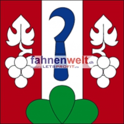 Fahne Gemeinde 2512 Tüscherz-Alfermée Ehemalige Gemeinde (BE) | 30 x 30 cm und Grösser