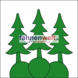 Fahne Gemeinde 3086 Zimmerwald Ehemalige Gemeinde (BE) | 30 x 30 cm und Grösser