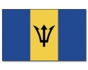 Barbados Hissfahne gedruckt im Querformat | 90 x 150 cm