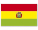 Bolivien Hissfahne gedruckt im Querformat | 90 x 150 cm