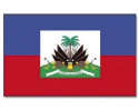 Haiti Fahne aus Stoff mit Wappen im Querformat | 90 x 150 cm