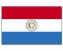Paraguay Hissfahne gedruckt im Querformat | 90 x 150 cm