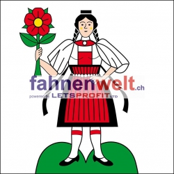 Fahne Gemeinde 3158 Guggisberg (BE) | 30 x 30 cm und Grösser