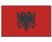 Albanien Hissfahne gedruckt im Querformat | 90 x 150 cm