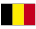 Belgien Hissfahne gedruckt im Querformat | 90 x 150 cm