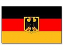 Deutschland mit Adler Hissfahne gedruckt Quer | 90 x 150 cm