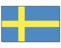 Schweden Hissfahne gedruckt im Querformat | 90 x 150 cm