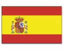 Spanien Hissfahne gedruckt im Querformat mit Wappe | 90 x 150 cm