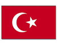 Türkei Hissfahne gedruckt im Querformat | 90 x 150 cm