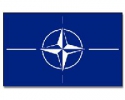 NATO Hissfahne gedruckt Quer | 90 x 150 cm