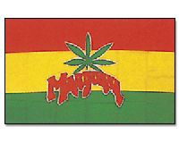 Marijuana Hissfahne gedruckt im Querformat | 90 x 150 cm