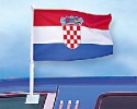 Kroatien Autofahne gedruckt im Querformat | 27 x 45 cm