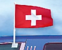 Schweiz Autofahne gedruckt im Querformat | 27 x 45 cm