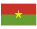 Burkina Faso Hissfahne gedruckt im Querformat | 90 x 150 cm