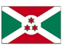 Burundi Hissfahne gedruckt im Querformat | 90 x 150 cm