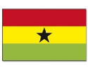 Ghana Hissfahne gedruckt im Querformat | 90 x 150 cm