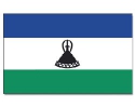 Lesotho Hissfahne gedruckt im Querformat | 90 x 150 cm