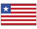Liberia Hissfahne gedruckt im Querformat | 90 x 150 cm