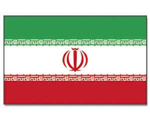 Iran Hissfahne gedruckt im Querformat | 90 x 150 cm