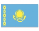 Kasachstan Hissfahne gedruckt im Querformat | 90 x 150 cm