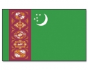 Turkmenistan Hissfahne gedruckt im Querformat | 90 x 150 cm