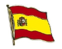 Flaggen Pin Spanien geschwungen | ca. 20 mm