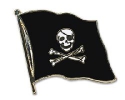 Flaggen Pin Pirat geschwungen | ca. 20 mm