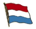 Flaggen Pin Luxemburg geschwungen | ca. 20 mm