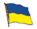 Flaggen Pin Ukraine geschwungen | ca. 20 mm