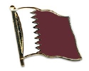 Flaggen Pin Katar geschwungen | ca. 20 mm