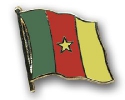 Flaggen Pin Kamerun geschwungen | ca. 20 mm