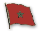 Flaggen Pin Marokko geschwungen | ca. 20 mm