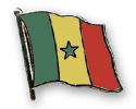 Flaggen Pin Senegal geschwungen | ca. 20 mm