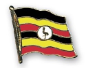 Flaggen Pin Uganda geschwungen | ca. 20 mm