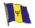 Flaggen Pin Barbados geschwungen | ca. 20 mm