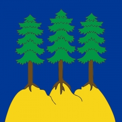Fahne Gemeinde 3925 Grächen (VS) | 30 x 30 cm und Grösser