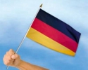 Deutschland Fahne / Flagge am Stab | 30 x 45 cm