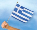 Griechenland Fahne / Flagge am Stab | 30 x 45 cm