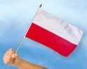 Polen Fahne / Flagge am Stab | 30 x 45 cm