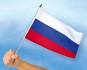 Russland Fahne / Flagge am Stab | 30 x 45 cm