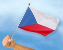 Tschechische Republik Fahne / Flagge am Stab | 30 x 45 cm